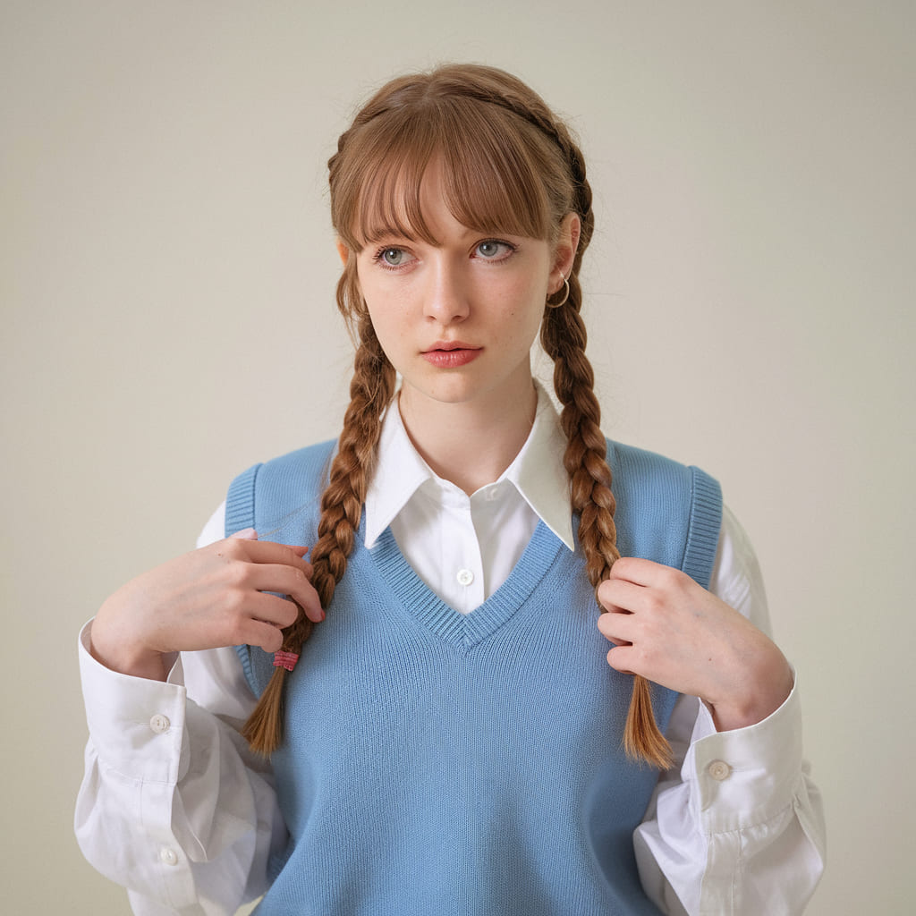 Braided Hair With Bangs