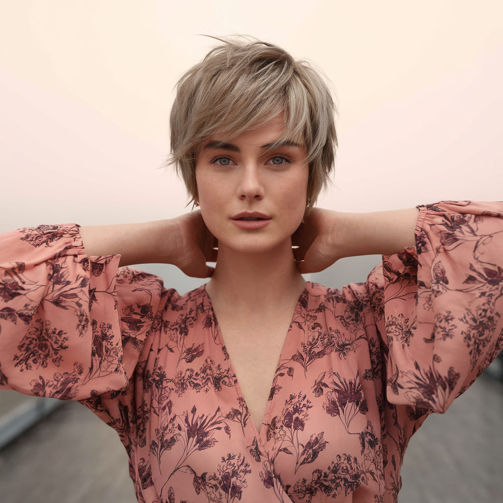 Layered Pixie with Feathered Wispy Bangs