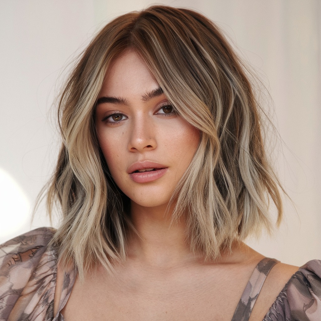 Low-Maintenance Lob with Highlights