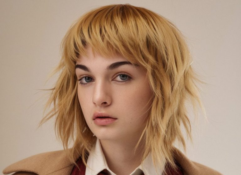 15 Trendy Short Blonde Wolf Cut Styles With Bangs You’ll Love