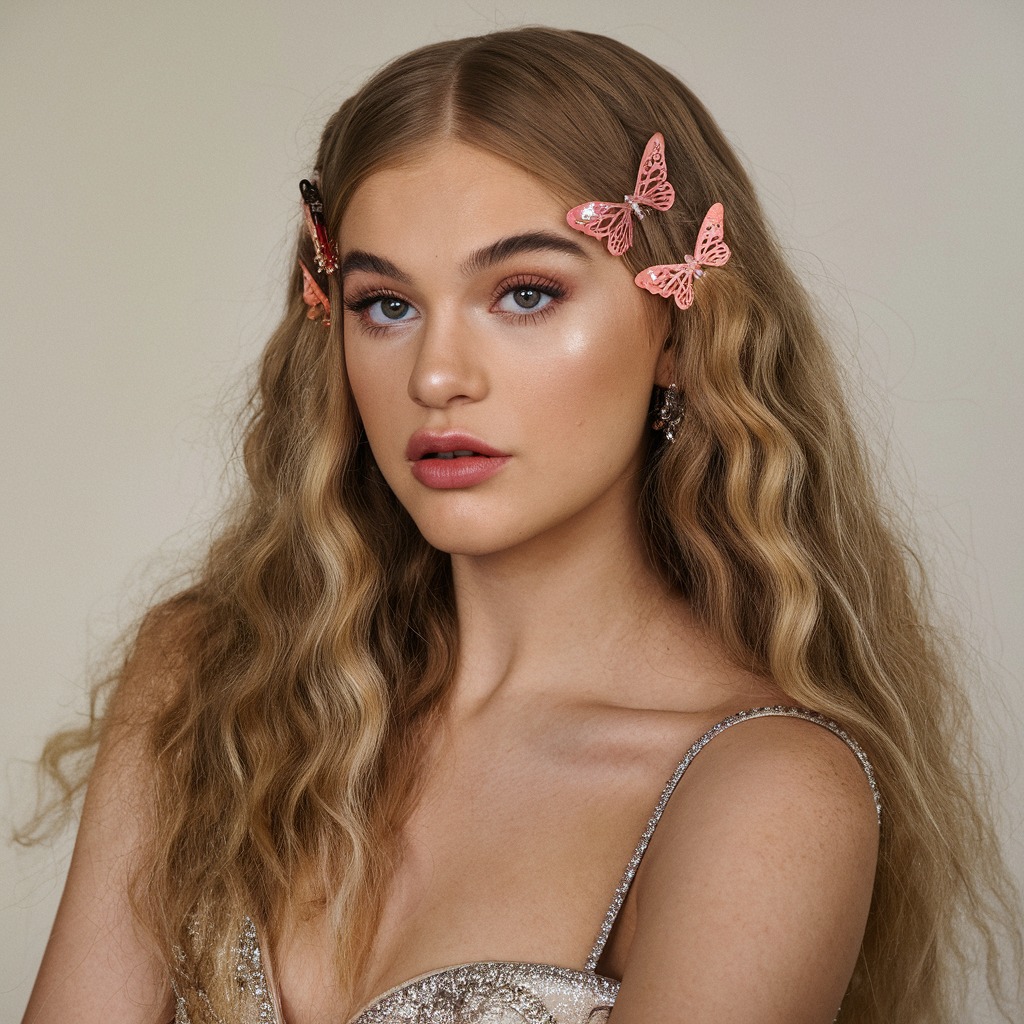 Soft Waves with Butterfly Clips