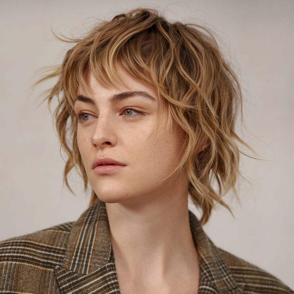 Wavy Short Crop for Effortless Texture