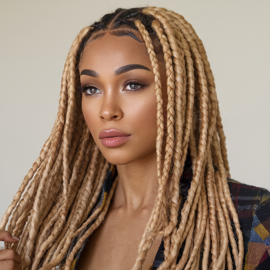 Braided Starter Locs for a Defined Pattern