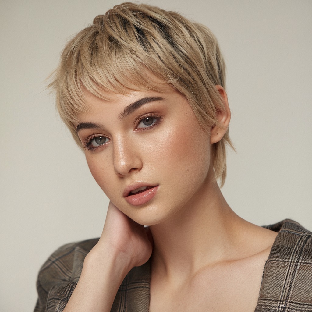 Pixie Cut with Choppy Layers