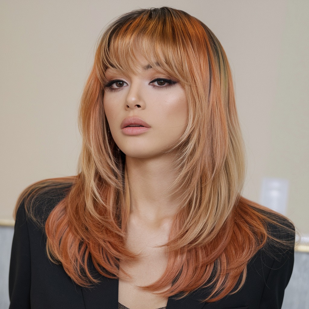 Shaggy Blonde with Copper Hints