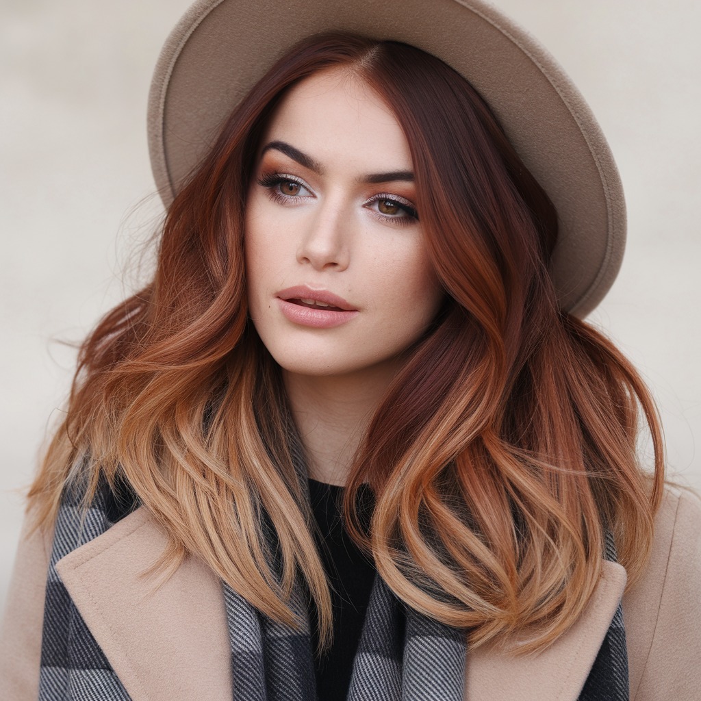 Soft Auburn Ombre